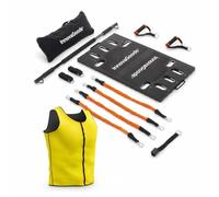 InnovaGoods Pack système d'entraînement complet portable avec guide d'exercices et gilet de sport avec effet sauna, pour homme, taille L