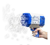 InnovaGoods® Pistolet a bullede avec 69 canons à Bulles et lumière LED, idéal pour Jeux Exterieur Enfant, Bulles de Savon Enfant pour Enfants +3 Ans, Machine a Bulle, Gris