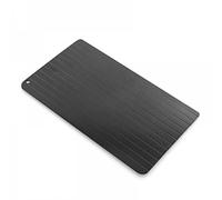 InnovaGoods - Plaque de Décongélation Rapide Qheat, Éco-Responsable, Anti-Adhérente, Universelle pour Viande, Poisson, Légumes, Noir, 35x20.5x1 cm, Métal