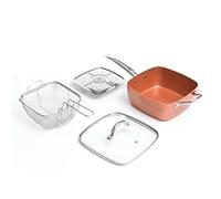 Ensemble de Poêle Multifonctions 5 en 1 Copper InnovaGoods (4 Pièces)