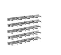 InnovaGoods - Porte-épices adhésif divisible Jarlock x20, Organisateur de cuisine gain de place, Installation facile sans outils, Adhésifs Nano PU Gel de qualité, Gris, PVC