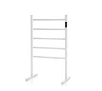 InnovaGoods® Porte-serviettes électrique Autoporteuse ou mural Racwel, Sèche-serviettes électrique, Blanc, Design moderne et élégant, Séchage rapide, 5 Barres, Arrêt automatique, Compact et polyvalent