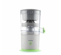 InnovaGoods® Presse-agrumes électrique rechargeable 250 ml, Capuchon anti-goutte hermétique, Presse-agrumes électrique Vitesse 22000 r.p.m., Arrêt automatique, Brosse de nettoyage incluse.