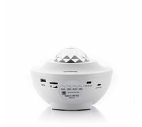 InnovaGoods® Projecteur d'étoiles avec haut-parleur Bluetooth, projecteur de veilleuse, 3 niveaux de luminosité, veilleuse de nuit, décoration de la chambre de bébé en cadeau.