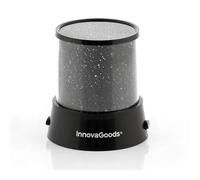 InnovaGoods - Projecteur d'Étoiles LED Vezda, Veilleuse Enfants, Décoration Chambre, 2 Modes Éclairage: Lumière Chaude, Multicolore, Noir