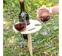 InnovaGoods® Propose la Table Pliante et Portable Winnek pour vin en extérieur, pour Profiter d'une soirée vin n'importe où, avec Un Design Pliable et Portable, Les barbecues et Les fêtes.