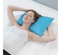 InnovaGoods Refresh Coussin rafraîchissant rechargeable, effet froid, idéal pour un meilleur repos, soulager les migraines, la ménopause, les bouffées de chaleur. Couleur bleu/gris (52 x 35 cm)
