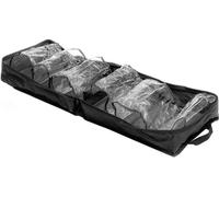 InnovaGoods - Sac de voyage pour chaussures, 6 compartiments transparents, capacité de 12 chaussures, design compact et léger, noir, moyen, polyester
