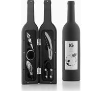InnovaGoods Set d'accessoires pour le vin en forme de bouteille (5 pièces)