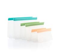 InnovaGoods® Set de Sacs réutilisables hermétiques Zags (6 pièces), stocke Les Aliments de manière Pratique et Durable, avec des Sacs hermétiques de différentes Tailles, idéal pour la Maison.