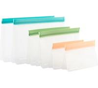 InnovaGoods® Set de Zags hermétiques réutilisables, sacs de conservation alimentaire réutilisables, sacs hermétiques, différentes tailles, (6 pièces).