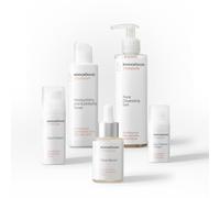 InnovaGoods® Set skincare, 1 crème hydratante pour le visage, 1 contour des yeux, 1 sérum pour le visage, 1 nettoyant pour le visage, 1 tonique pour le visage, ingrédients naturels kombucha, hydrate