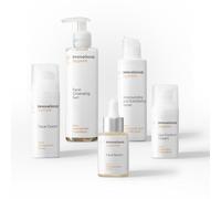 InnovaGoods® Set skincare, crème hydratante, contour des yeux, sérum, gel nettoyant, tonique, ingrédients naturels, hydrate, illumine tous les types de peau