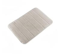 InnovaGoods® Tapis de Bain en Mousse à mémoire de Forme Puffeet, Offre Une Sensation de Confort et de Bien-être Maximal, Design Compact et léger, idéal pour la Salle de Bain, Gris