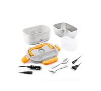 InnovaGoods Boîte à repas électrique Lunffi – 1,5 L, acier inoxydable, pliable