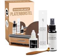 Innovaland - Brosse à disques Premium Set - Antistatique - Nettoyeur à plaques - Brosse LP - Brosse vinyle - Nettoyant vinyle - Kit de nettoyage LP - Nettoyant LP - Nettoyant LP - Nettoyeur LP