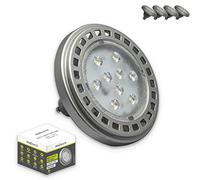 INNOVATE ES111 GU10 Ampoule LED spot eclairage / QRB11 Power LED - 12 watts - 1100 lumens, 1300 candela (4 ampoules à led gu10 Es111 / Qrb111, 12w, 60 °, Blanc chaud, dimmable - Remplace 100w)