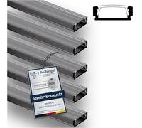 INNOVATE Profilé en aluminium pour bande LED Montage en surface MINI 12 [2 m - 2000 mm x 17 mm x 7 mm Largeur max. 12 mm] Éclairage LED pour cuisine, salon, chambre à coucher