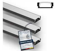 INNOVATE Profilé en aluminium pour bande LED Montage en surface MINI 12 [2 m - 2000 mm x 17 mm x 7 mm Largeur max. 12 mm] Éclairage LED pour cuisine, salon, chambre à coucher