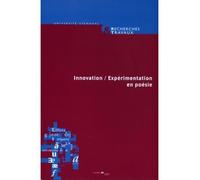 Innovation, expérimentation en poésie Tome 66 - Collectif - Uga - broché - Revue