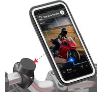 Innovation Française, Support Telephone Moto Magnétique Pro Avec Pochette Imperméable Détachable, Antivibrations. Porte Téléphone Pour Guidon De Moto, Scooter. Accessoire Moto Universel[Z204]