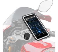 Innovation Française, Support Telephone Moto Sportive Magnétique Pour Demi-Guidon, Guidons Bracelets. Porte Téléphone Moto Sportive, Anti Vibration, Imperméable Et Universel[Z327]