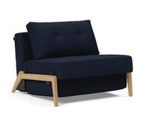 Fauteuil design SOFABED CUBED 02 WOOD Mixed Dance Blue convertible lit 200*90 cm
