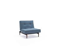 Innovation Living Fauteuil Splitback - bleu-gris - Mixed Dance - orme clair, cylindrique