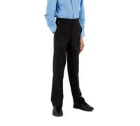 Innovation Pantalon Black Label pour garçon (coupe ajustée) | Disponible en tailles 36-42 | 65 % polyester et 35 % viscose | Fabriqué au Royaume-Uni, Noir , 13 ans Slim