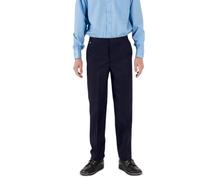 Innovation Pantalon Gold Label pour garçon (coupe confortable) | Disponible en tailles 4-13 | 65 % polyester et 35 % viscose | Fabriqué au Royaume-Uni, bleu marine, 12 ans