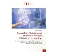 Innovation Pédagogique en Lecture Critique d’Article en e-Learning: Implémentation d'un dispositif de LCA pour les étudiants de la faculté de médecine de Tlemcen Via Microsoft teams