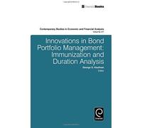 Innovations in Bond Portfolio Management, CONTEMPORARY STUDIES IN ECONOMIC AND FINANCIAL ANALYSIS George G. Kaufman (Auteur)