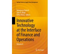 Innovative Technology At The Interface Of Finance And Operations
