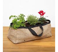 Innovaxe - Grande jardinière terrasse en Toile de Jute