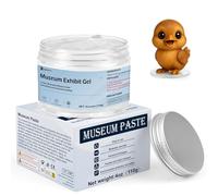 INNOVAYOU 110g Clear Museum Gel, Pâte à Modeler Clear Amovible Pour Collections, Facile à Utiliser, Cire Transparente RéUtilisable Pour Antiquités, Verre, Céramique, Objets d'art