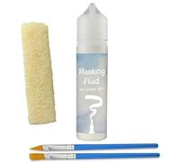 INNOVAYOU 60ml Blanc Fluide De Masquage Aquarelle, Encre Résistante et Peinture à Verser, Drawing Gum Aquarelle Garde les Zones Incolores et les Bords Pointus