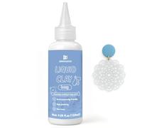 INNOVAYOU Argile polymère liquide 120ml, Argile liquide semi-transparente pour four à pâte polymère, Argile liquide très adaptée pour les décorations DIY, bijoux, jouets, articles ménagers