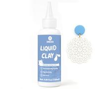 INNOVAYOU Argile polymère liquide blanche 120 ml, argile liquide pour cuisson au four, très adaptée pour la décoration de bricolage, bijoux, jouets, articles ménagers