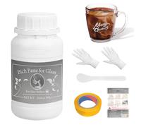 INNOVAYOU Etchall Creme a Depolir le Verre 300g, Créer une Pâte à Graver Design sur la Surface du Verre 10,5 OZ net, Pate a Depolir le Verre Pour Tout Verre, Miroir, Céramique, Porcelaine