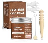 INNOVAYOU Kit de scellage pour bords de cuir 200 g - Gomme de polissage pour bords lisses et brillants - Augmente la résistance à l'usure et l'effet protecteur - Convient pour sacs, portefeuilles