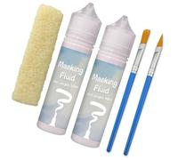 INNOVAYOU Liquide de masquage rouge de 120 ml pour peinture à l'aquarelle, encre résistante et peinture versante, liquide de masquage aquarelle garde les zones incolores et les bords tranchants