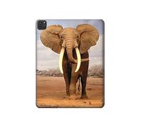 Innovedesire African Elephant Tablet Etui Coque Housse pour iPad Pro 11 (2018,2020,2021), iPad Air 4 (2020), iPad Air (2020)