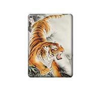Innovedesire Chinese Tiger Brush Painting Tablet Etui Coque Housse pour iPad 9.7 (2017,2018), iPad 6, iPad 5