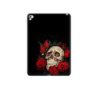 Innovedesire Dark Gothic Goth Skull Roses Tablet Etui Coque Housse pour iPad Pro 12.9 (2015,2017)