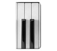 Innovedesire Piano Keyboard Etui Flip Housse Cuir pour Samsung Galaxy S21 Ultra 5G