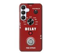 Innovedesire Red Guitar Analog Delay Graphic Etui Coque Housse pour Samsung Galaxy S25 FE