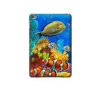 Innovedesire Sea Seabed Fish Corals Underwater Ocean Tablet Etui Coque Housse pour iPad Mini 4, iPad Mini 5, iPad Mini 5 (2019)