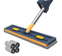 Innovia Balai Serpillère - Système Essoreur Mains Libres, Tête 360° pour Nettoyage Profond, Compatible avec Tous Les Sol, Économisez du Temps et de l'Énergie (Bleu)