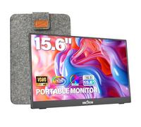 InnoView Moniteur Portable de 15,6 Pouces 1080p pour Ordinateur Portable avec Housse de Protection intégré réglable à 90° USB C HDMI Moniteur Portable Ultra Fin pour Ordinateur Portable MacBook Phone