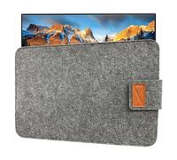 InnoView Pochette de rangement en feutre pour ordinateur portable - Housse de rangement en feutre - Housse de protection fine pour ordinateur portable - Gris foncé